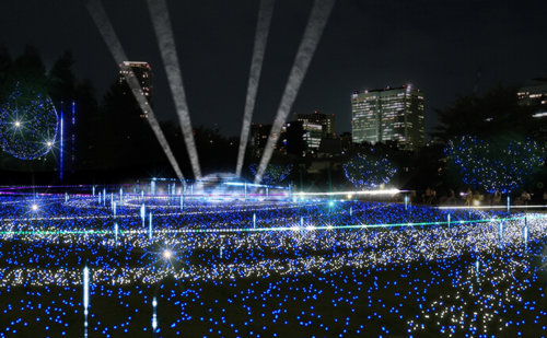 Tokyo Midtown Welcome Christmas Starlight Garden with Spotlights