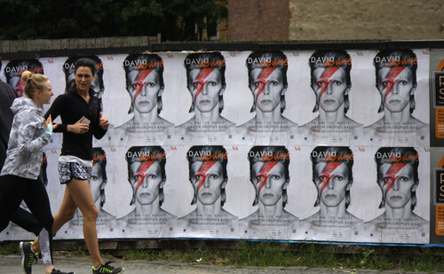 Posters of David Bowie on Streetside